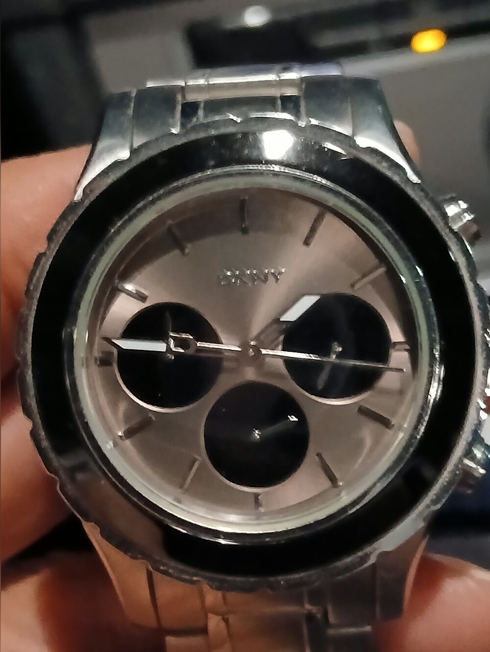 DKNY Silver Steel Vintage Chronograph Mens Watch - Picture 7 of 7